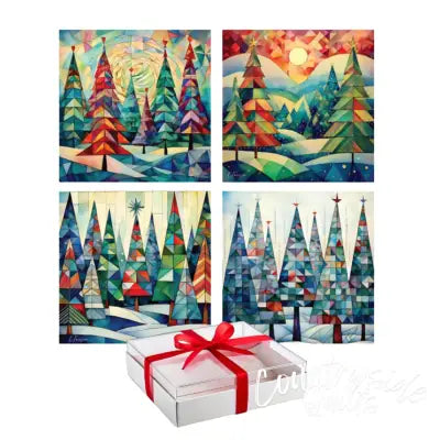 Quilted Trees Collection 8-Card Boxed Set