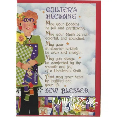 Quilters Blessing Greeting Card