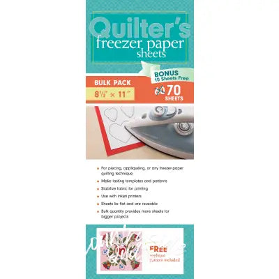 Quilters Freezer Paper Sheets, Bulk Pack