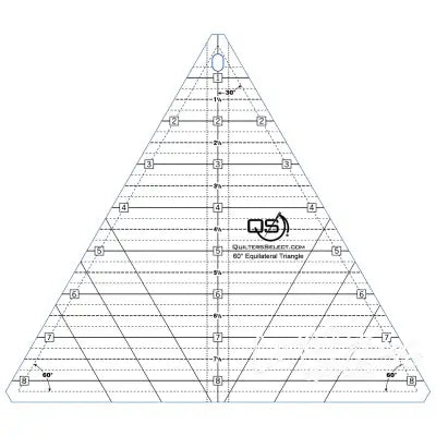 Quilter's Select 60 Degree 8-1/2in Quilting Ruler