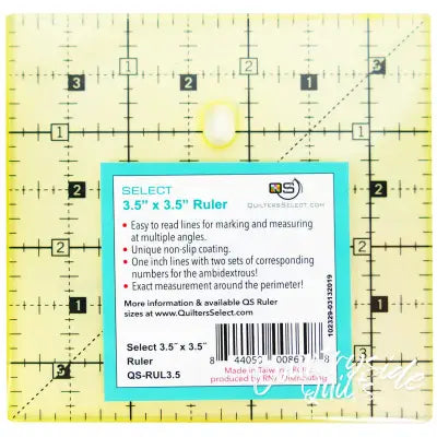 Quilter's Select Non-Slip Ruler 3-1/2in x 3-1/2in