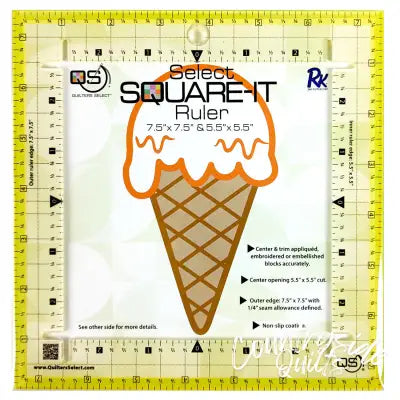 Quilters Select Square it Ruler 7-1/2in