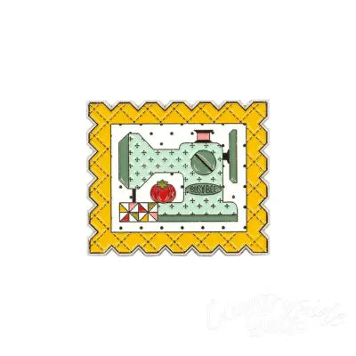 Quilting Bee Enamel Needle Minder