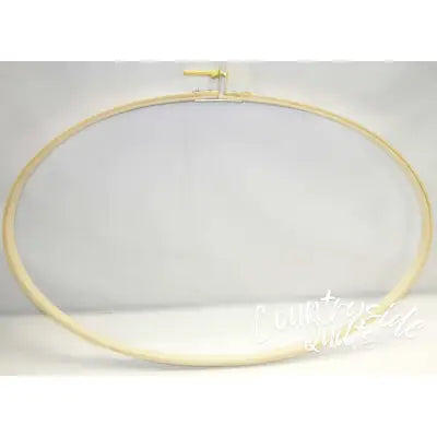 Quilting / Embroidery Hoop Wood 16in x 27in Oval
