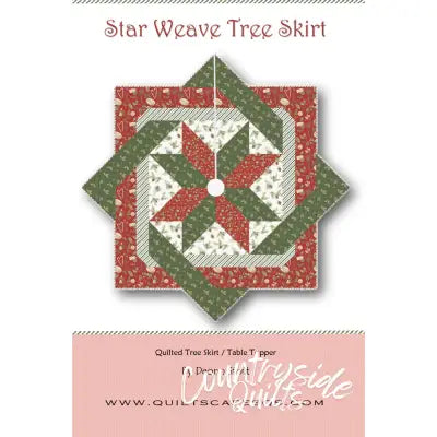 Quiltscapes Star Weave Tree Skirt Pattern
