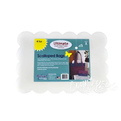 In R Form Double Sided Fusible Scalloped Bags Precuts