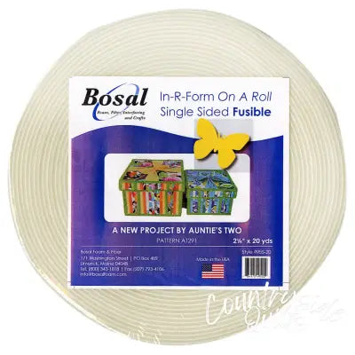 In-R-Form Single Sided Fusible Foam Stabilizer Off White 2-1/4in x 20yds