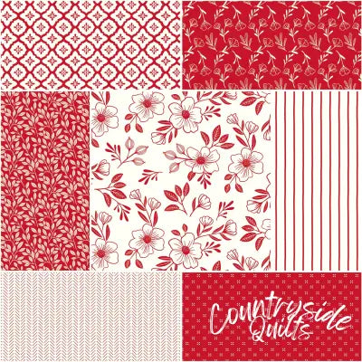 Radiant Ruby 1 Yard Bundle Cloud, 7pcs