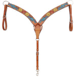 Rafter T Thunderbird Breast Collar, Full, Lt Oil