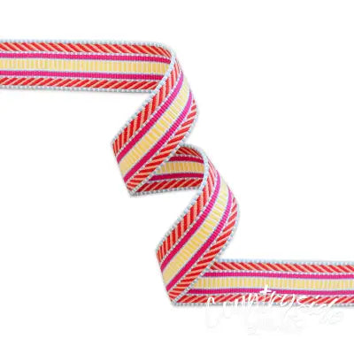 Railroad Track Neon Webbing 1-1/2in x 3 yd