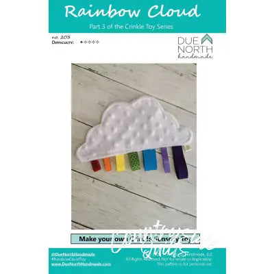 Rainbow Cloud Crinkle Toy Pattern