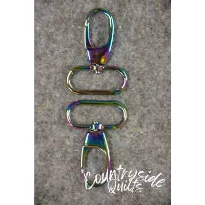 Rainbow Large Swivel Clips 2pc