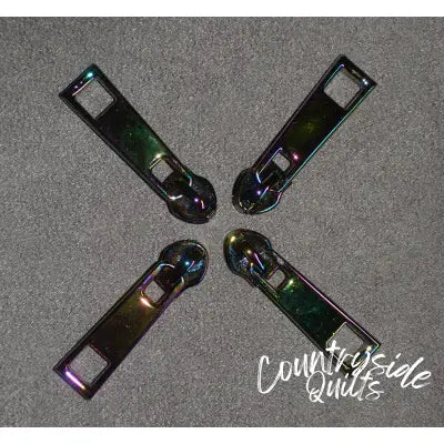 Rainbow Zipper Pulls, Pack of 4