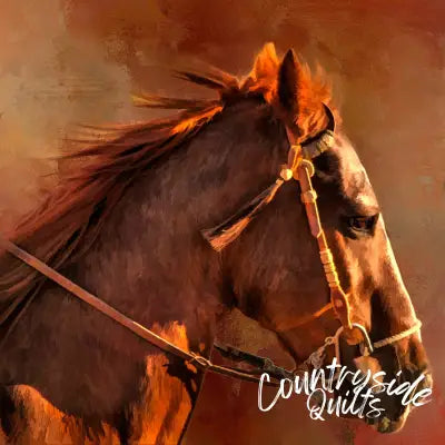 Ranch Horse Profile Panel 20in x 19in