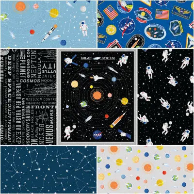 Reach for the Stars with NASA 1 Yard Bundle Sky, 7pcs