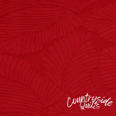 Red Cardinal Cuddle 3 Extra Wide Tropic Burnout Fabric per yard