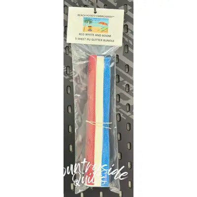 Red White & Boom Glitter Sheet Bundle 5pk