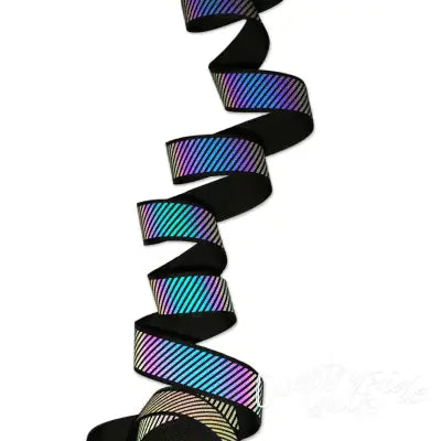 Reflective Diagonal Stripe Webbing 50 Yard Roll