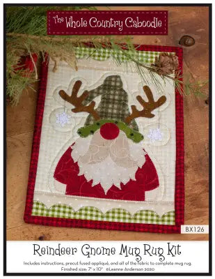 Reindeer Gnome Mug Rug Kit