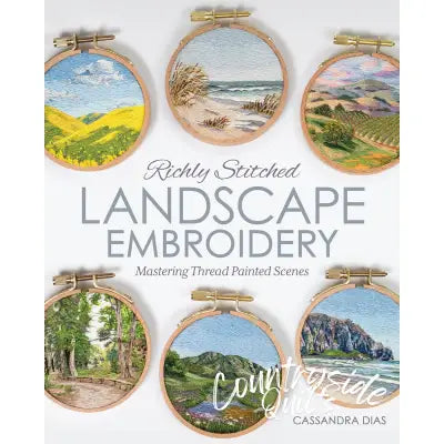 Richly Stitched Landscape Embroidery