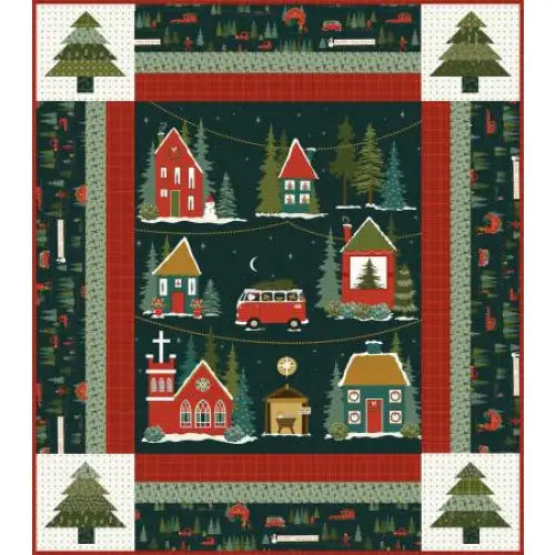 Riley Blake Designs Christmas Is in Town Panel Quilt Boxed