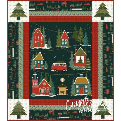 Riley Blake Designs Christmas Is in Town Panel Quilt Boxed