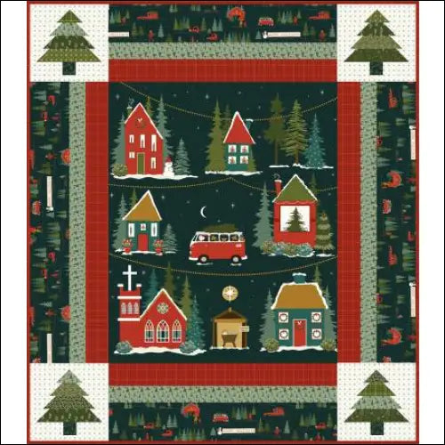 Riley Blake Designs Christmas Is in Town Panel Quilt Boxed