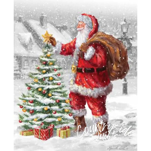 Riley Blake Designs Christmas Wishes Santa’s Tree Panel