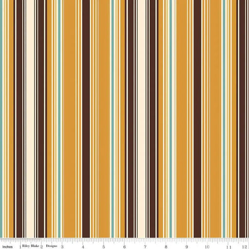 Riley Blake Designs Cowboys Stripes Ochre 44’’