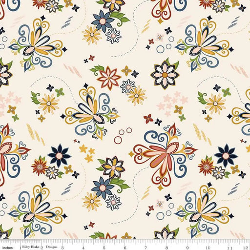 Riley Blake Designs Curated Blooms Dance Cream 44’’