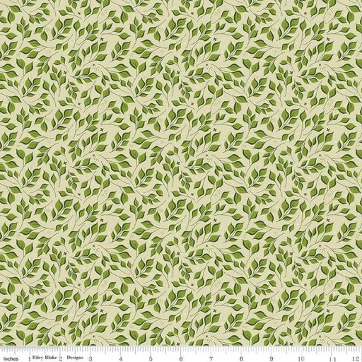 Riley Blake Designs Curated Blooms Leaves Light Olive
