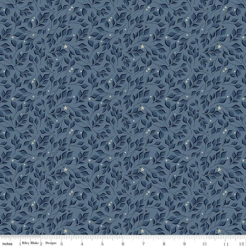 Riley Blake Designs Curated Blooms Leaves Stone 44’’