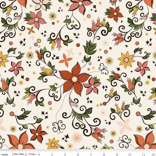 Riley Blake Designs Curated Blooms Main Cream 44’’