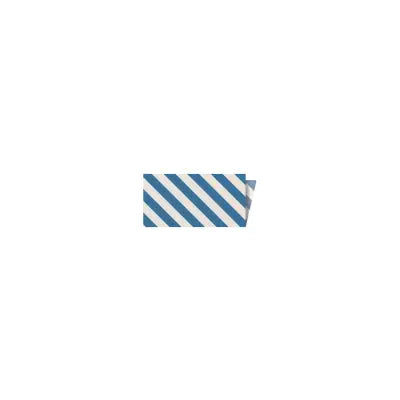 Riley Blake Designs Single-Fold Quilt Binding 1/8" Stripe on Ivory Coastal Blue
