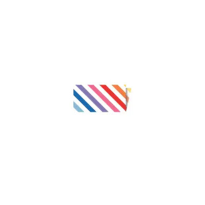 Riley Blake Designs Single-Fold Quilt Binding 1/8" Stripe Rainbow