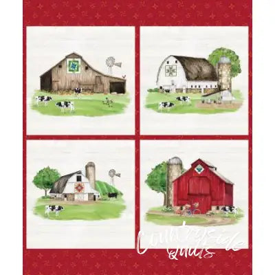 Riley Blake Designs Spring Barn Quilts Pillow Panel