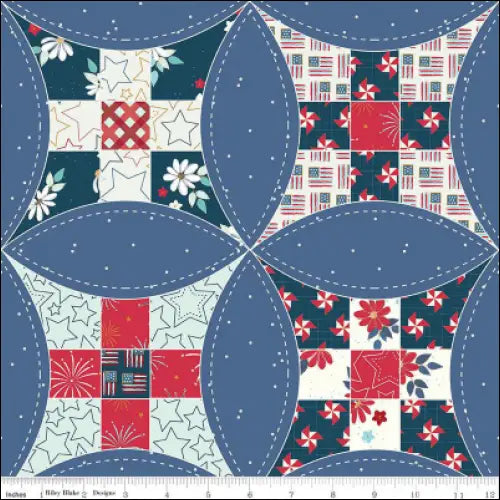 Riley Blake Designs Sweet Freedom 108 Wide Back Denim