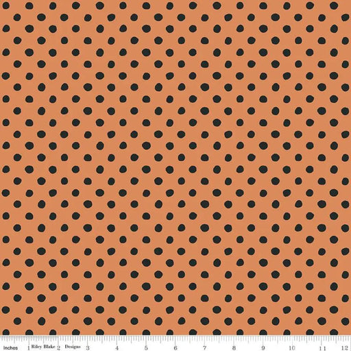 Riley Blake Designs - Trick or Treat Dots Orange 44’’