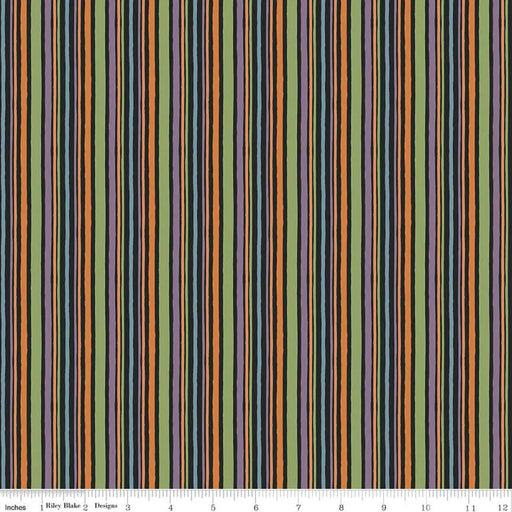 Riley Blake Designs - Trick or Treat Stripes Black 44’’