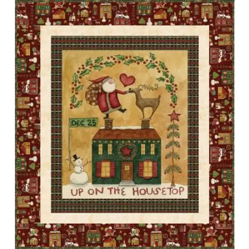 Riley Blake Designs Up on the Housetop Panel Quilt Boxed
