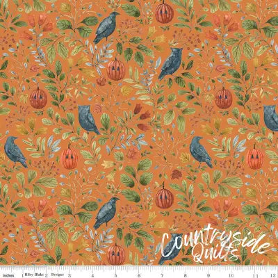 Riley Blake Designs - Trick or Treat Foliage Orange 44’’