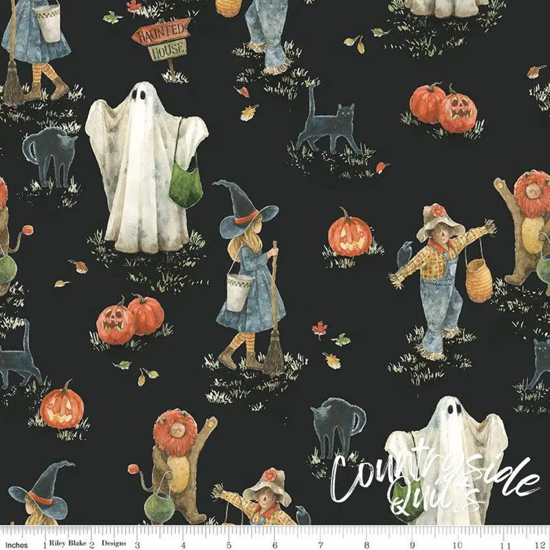 Riley Blake Designs - Trick or Treat Main Black 44’’ / 45’’