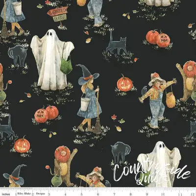 Riley Blake Designs - Trick or Treat Main Black 44’’ / 45’’