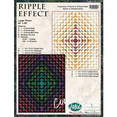 Ripple Effect Large Throw, Free Download below, will NOT SHIP.