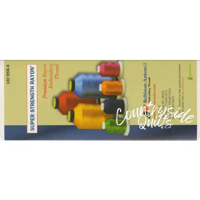 Robison Anton Super Strength Rayon Thread Color Card