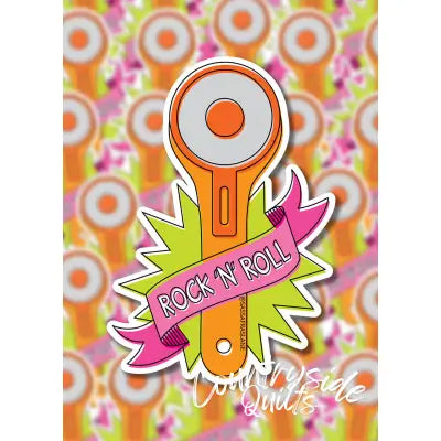 Rock 'n' Roll Rotary Cutter Stickers 6pk