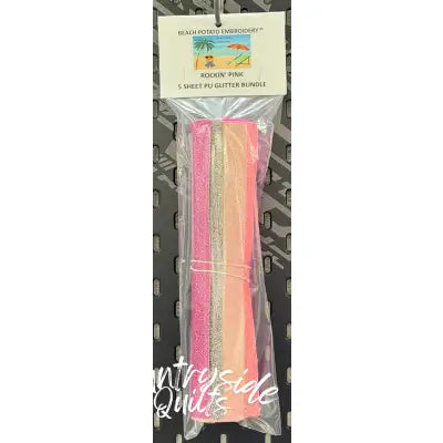 Rockin' Pink Glitter Sheet Bundle 5pk