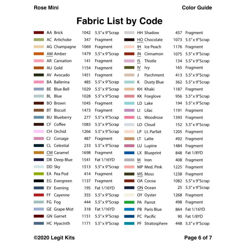 Rose Mini Pattern PT008