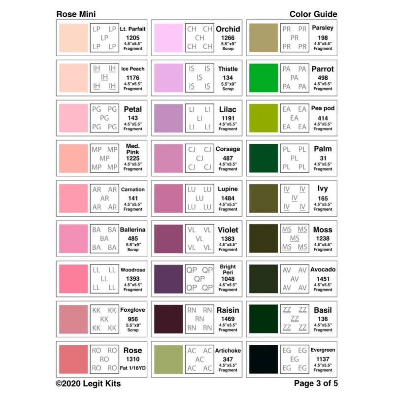 Rose Mini Pattern PT008