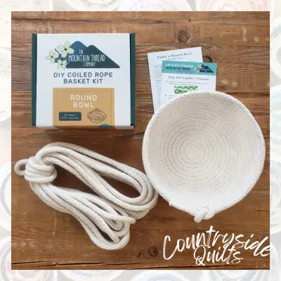 Round Bowl with 5/16in Coiled Rope Basket Kit